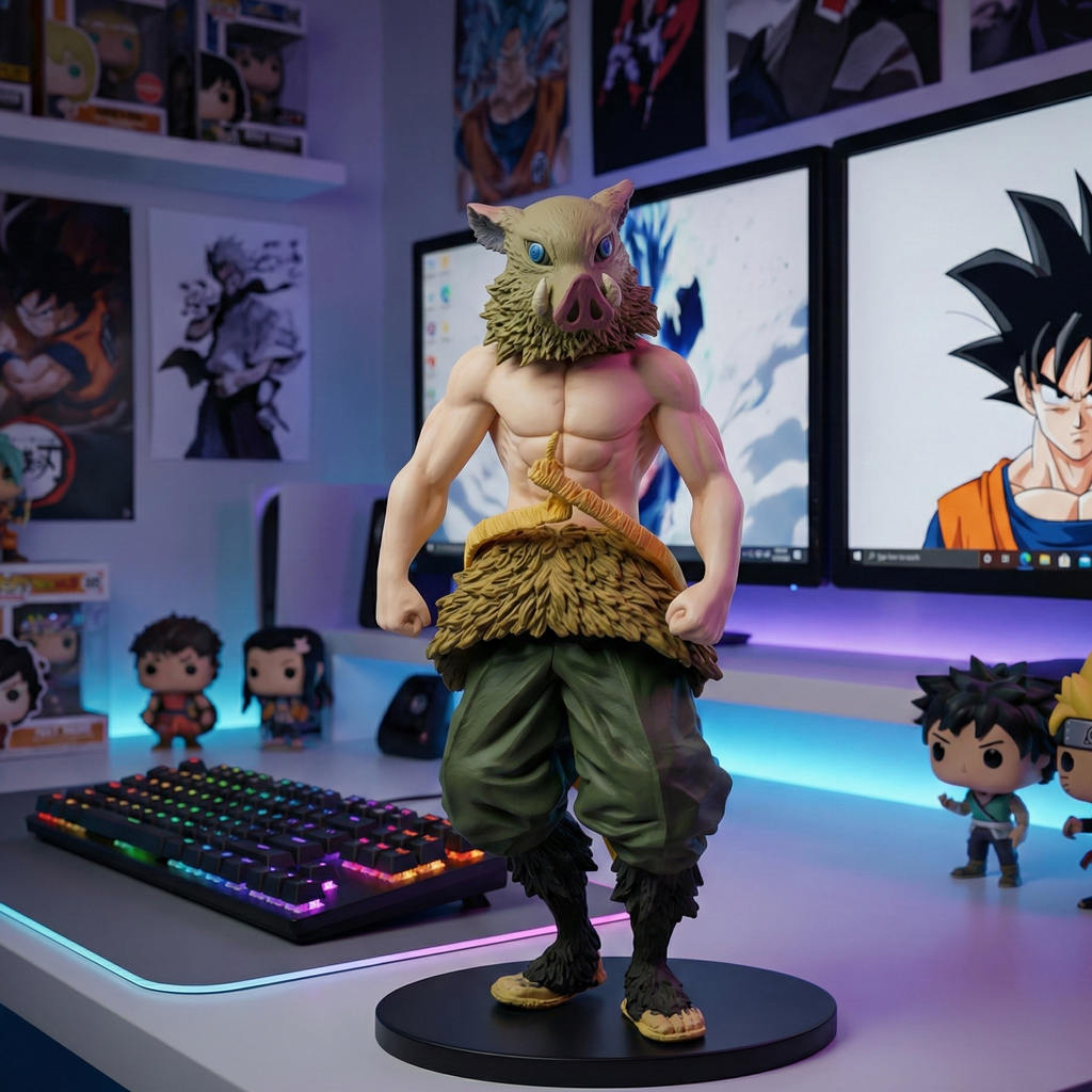 Inosuke Hashibira – Premium Demon Slayer Statue (Boar Mask Edition)